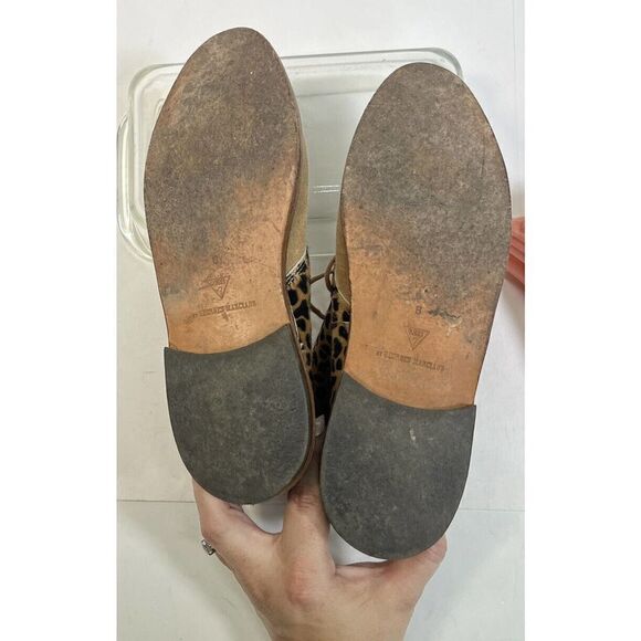 Vtg Guess by Georges Mariano Animal Print Pony Hair Suede Boots Sz 8 - Picture 9 of 12